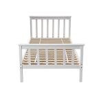 White Solid Pine Single Bed Frame for All Ages