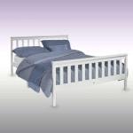 4Ft Solid Wooden Bed Frame in White Pine