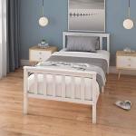 White Solid Pine Single Bed Frame for All Ages