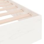 Small Double White Pinewood Bed Frame