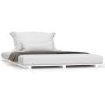 Small Double Solid Wood Bed Frame in White