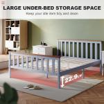 ZANOFIRA 4ft6 Solid Pine Double Bed Frame