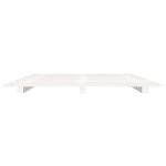 Small Double Solid Wood Bed Frame in White