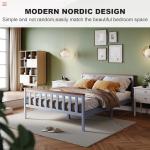 ZANOFIRA 4ft6 Solid Pine Double Bed Frame