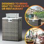 REALGLOW Stripe Outdoor Patio Heater – 13KW Output
