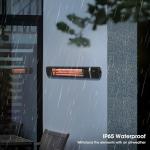 2000W Wall-Mounted Outdoor Infrared Patio Heater