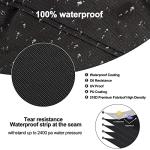 Outdoor Waterproof Black Patio Heater Cover 122x29x61cm