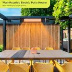 2000W Wall-Mounted Outdoor Infrared Patio Heater