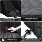 Outdoor Waterproof Black Patio Heater Cover 122x29x61cm