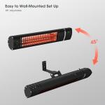 2000W Wall-Mounted Outdoor Infrared Patio Heater