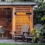 Wall Mounted Electric Patio Heater with Remote Control