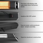 Senelux 2000W Wall Mounted Infrared Patio Heater