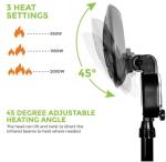 SENTIK® Adjustable Outdoor Patio Heater 2KW