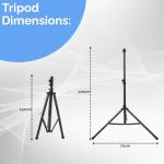 2000W Infrared Patio Heater with Tripod & Remote