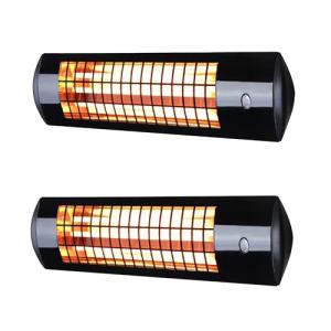Heatlab 1.8kW Wall-Mounted Quartz Patio Heater Set