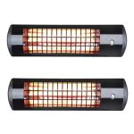 Heatlab 1.8kW Wall-Mounted Quartz Patio Heater Set