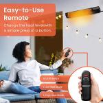 Pro Breeze Remote Control Wall-Mounted Patio Heater