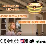 DONYER Electric Outdoor Patio Heater with Remote
