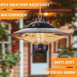 DONYER Electric Outdoor Patio Heater with Remote