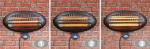 2 kW Wall Mounted Patio Heater with 3 Settings