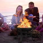 Yaheetech Round Outdoor Fire Pit for Patio