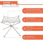 Outdoor Portable Fire Pit with Carrying Bag