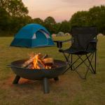 Small Round Iron Fire Pit for Outdoor Fun