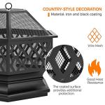 Yaheetech 66cm Hex-Shaped Outdoor Fire Pit