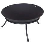 Black Melbourne Iron Cast Metal Fire Pit Bowl