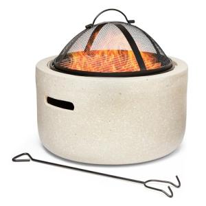 VonHaus 2-in-1 Outdoor Fire Pit & BBQ Grill