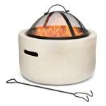 VonHaus 2-in-1 Outdoor Fire Pit & BBQ Grill