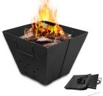 Snowpea Collapsible Portable Fire Pit for Outdoors