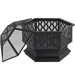 Yaheetech 66cm Hex-Shaped Outdoor Fire Pit