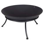 Black Melbourne Iron Cast Metal Fire Pit Bowl