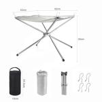 42cm Portable Stainless Steel Fire Pit Set