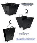 Snowpea Collapsible Portable Fire Pit for Outdoors