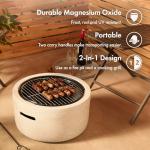 VonHaus 2-in-1 Outdoor Fire Pit & BBQ Grill