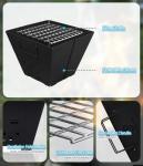 Snowpea Collapsible Portable Fire Pit for Outdoors