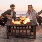 Yaheetech Garden Fire Pit with Cover and Poker