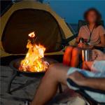 Yaheetech Portable Folding Fire Pit with Grill