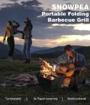 Snowpea Collapsible Portable Fire Pit for Outdoors