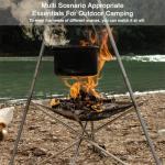 42cm Portable Stainless Steel Fire Pit Set