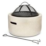 VonHaus 2-in-1 Outdoor Fire Pit & BBQ Grill