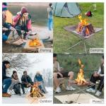 42cm Portable Stainless Steel Fire Pit Set