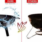 Matt Black Outdoor Fire Pit for Garden or Camping