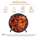 Yaheetech Portable Folding Fire Pit with Grill