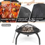 Yaheetech Portable Folding Fire Pit with Grill