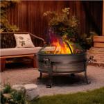 Dellonda 30" 2-in-1 Outdoor Fire Pit Table
