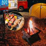 Portable Camping Fire Pit and Grill with Bag