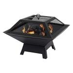 Taylor & Brown Square Outdoor Fire Pit and Grill